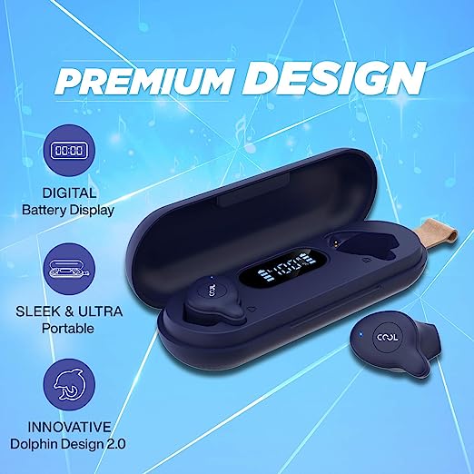 Coolpad Cool Bass Bluetooth Truly Wireless in Ear Earbuds with Mic (Blue) Coolpad Cool Bass Bluetooth Truly Wireless in Ear Earbuds with Mic (Blue)